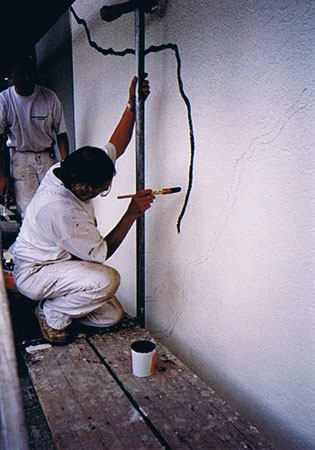 Wall painting of Judith Trepp